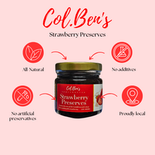 Load image into Gallery viewer, Col. Ben’s Strawberry Preserves 250g | Organic, No Artificial Preservatives or Flavoring
