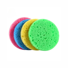 Load image into Gallery viewer, Natural Wood Pulp Facial Cleansing Sponge | Eco-Friendly Biodegradable Face Cleanser &amp; Makeup Remover by Project Refill
