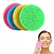 Natural Wood Pulp Facial Cleansing Sponge | Eco-Friendly Biodegradable Face Cleanser & Makeup Remover by Project Refill