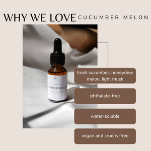 Lush by SBH Cucumber Melon Water Soluble Home Fragrance Oil for Diffuser or Humidifier 15ml