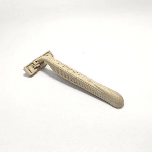 Eco-Friendly Wheat Razor Disposable Safety Razor with Wheat Handles by Project Refill PH