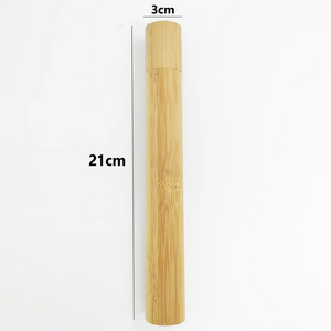 Eco Friendly Bamboo Toothbrush Case 21cm – Toothbrush Bamboo Holder for Travel by Project Refill
