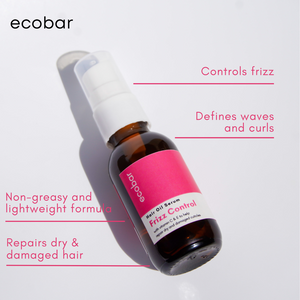 Ecobar PH Frizz Control Hair Oil Serum 30ml | With Vitamin C & E, Repairs Dry and Damaged Cuticles