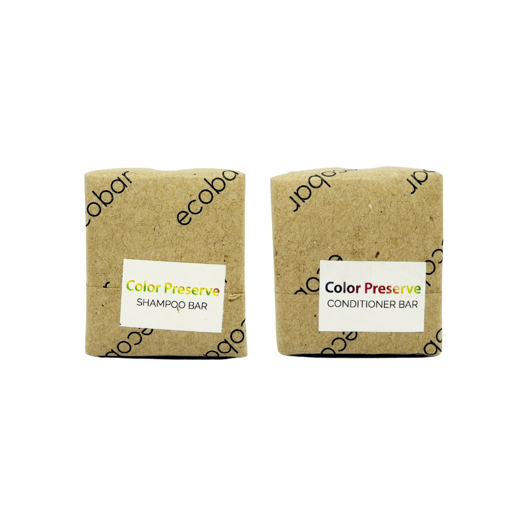 Ecobar Color Preserve Shampoo and Conditioner Bundle | Sulfate-Free, Silicone-Free, All-Natural
