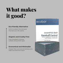 Load image into Gallery viewer, Ecobar PH Dandruff Control Shampoo Bar (aka Heal + Detox)
