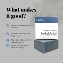 Load image into Gallery viewer, Ecobar Dandruff Control Set | Shampoo Bar + Serum Bundle With Tea Tree Extract + Neem Oil + Zinc Gluconate + Prebiotics

