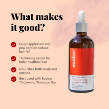 Load image into Gallery viewer, Ecobar PH Thickening Hair and Scalp Serum 100ml | Gugo + Applestem + Pea Peptide For Hair Growth
