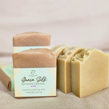 Load image into Gallery viewer, Essencea Guava Silk Feminine Care Bar 127g | Unscented Feminine Soap, Guava Leaf &amp; Goat Milk for Sensitive Skin
