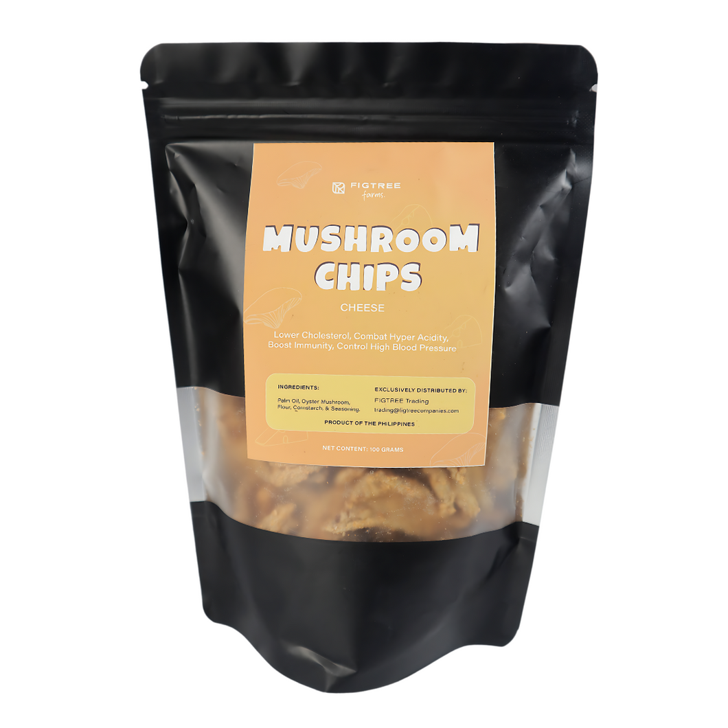 Figtree Farms Mushroom Chips 100g | Healthy, Delicious, Low Calorie Snack