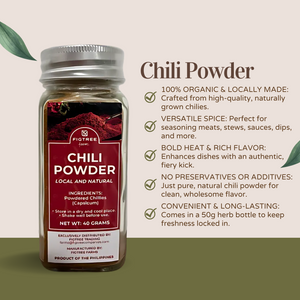 Figtree Farms Chili Powder 50g | Locally Made, All-Natural, Organic, No Preservatives