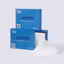 Load image into Gallery viewer, Fizzly Clean Laundry Detergent Sheet - 30 Sheets, Up to 60 Washes | Gentle on Skin, For Everyday Use
