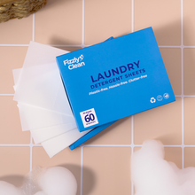 Load image into Gallery viewer, Fizzly Clean Laundry Detergent Sheet - 30 Sheets, Up to 60 Washes | Gentle on Skin, For Everyday Use
