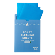 Fizzly Clean Toilet Cleaning Sheets - 30 Sheets | No Parabens, No Phosphates, No Chlorine, Bleach-Free