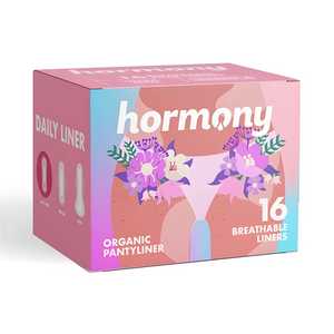 Hormony Organic Pantyliners (Pack of 16) | With Breathable Cotton Top Sheet and Bottom Layer