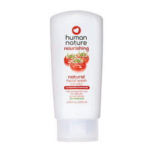 Human Nature 100% Natural Nourishing Facial Wash with Tomato Extract | pH-Balanced 200ml