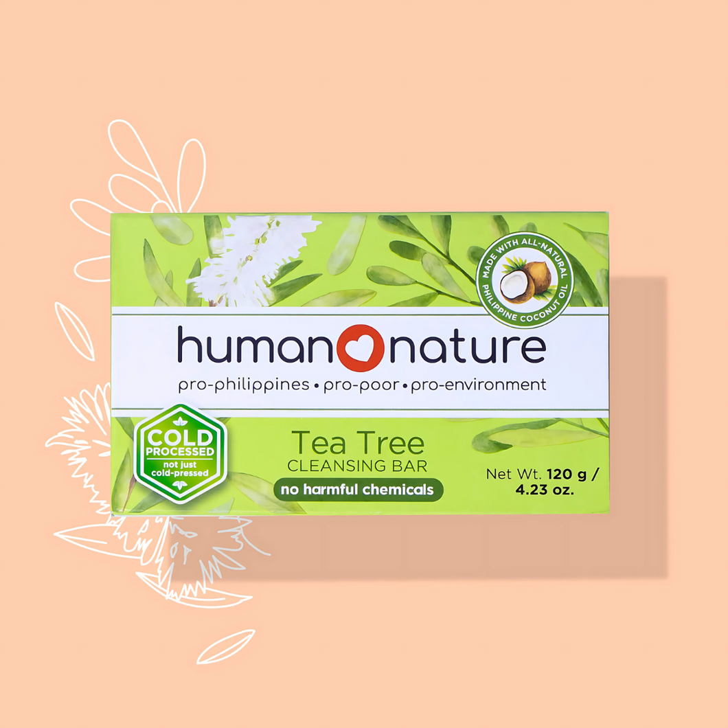 Human Nature 100% Natural Tea Tree Cleansing Bar 120g