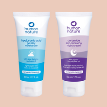 Load image into Gallery viewer, Human Nature Hyaluronic Acid Day Moisturizer and Ceramide Night Cream Bundle

