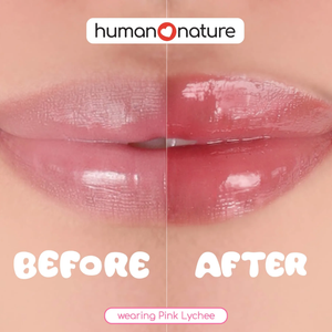 Human Nature Juicy Lip Jam 8g | 100% Natural Lip Oil, Glossy Shine, Moisturizing, Vegan & Cruelty-Free