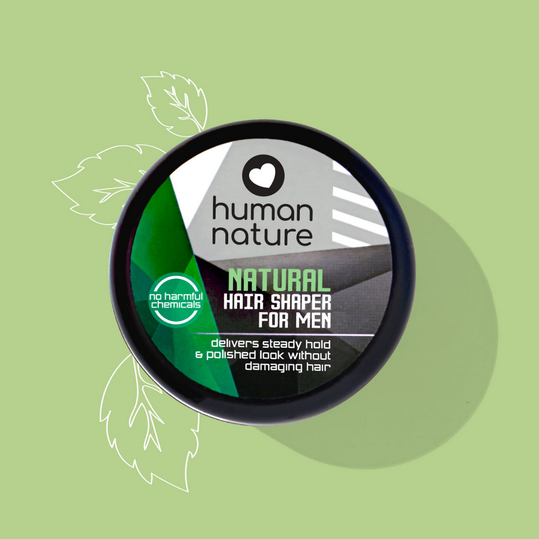 Human Nature Men's Natural Hair Shaper 50g | Delivers Steady Hold, Matte Finish and Polished Look Without Damaging Hair