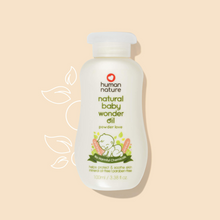 Load image into Gallery viewer, Human Nature Natural Baby Wonder Oil Powder Love Scent 100ml | Mineral Oil Free, Paraben Free
