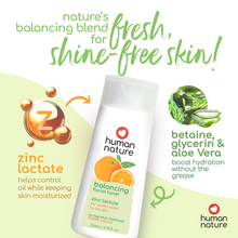 Load image into Gallery viewer, Human Nature Natural Balancing Face Toner with Zinc Lactate 200ml | Alcohol-Free, pH-Balanced
