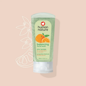 Human Nature Natural Balancing Facial Wash with Zinc Lactate | pH-Balanced 200ml