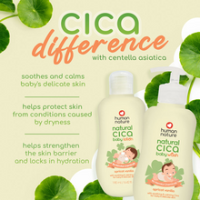 Load image into Gallery viewer, Human Nature Natural Cica Baby Body Lotion 190ml | With Soothing &amp; Calming Cica for Baby’s Delicate Skin
