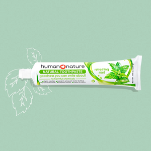 Human Nature Natural Toothpaste Refreshing Mint | Fights Cavities, Prevents Plaque & Tartar Buildup