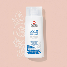 Load image into Gallery viewer, Human Nature Pore Clarifying Cleanser 100ml | With Bentonite Clay &amp; Bamboo Charcoal Helps Unclog Pores and Draws Out Deep-Seated Dirt
