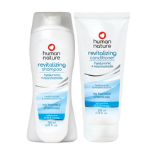 Load image into Gallery viewer, Human Nature Revitalizing Shampoo and Conditioner Bundle | Sulfate-Free, Silicone-Free, Hyaluronic + Niacinamide for Healthy Scalp and Resilient Strands
