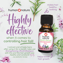 Load image into Gallery viewer, Human Nature Strength +PLUS Shampoo + Rosemary Oil Bundle | All-Natural, Fights Hairfall, No Sulfates, Parabens
