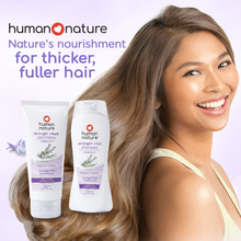 Load image into Gallery viewer, Human Nature Strength +PLUS Shampoo and Conditioner Bundle | Rosemary to Help Regrowth and Keep Hair Strong &amp; Full
