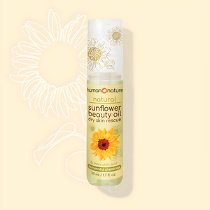 Human Nature Sunflower Beauty Oil Dry Skin Rescue 50ml | 2x More Oleic Acid, No Harmful Chemicals