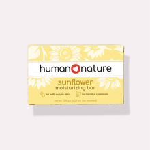 Load image into Gallery viewer, Human Nature Sunflower Moisturizing Bar 120g | 100% Natural Hydrating Soap for Dry Skin, Vegan &amp; Cruelty-Free

