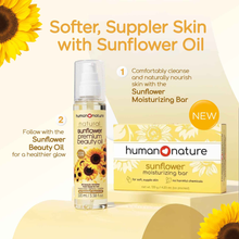 Load image into Gallery viewer, Human Nature Sunflower Moisturizing Bar 120g | 100% Natural Hydrating Soap for Dry Skin, Vegan &amp; Cruelty-Free

