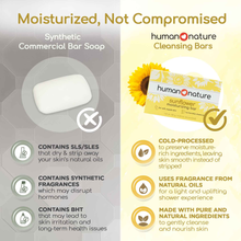 Load image into Gallery viewer, Human Nature Sunflower Moisturizing Bar 120g | 100% Natural Hydrating Soap for Dry Skin, Vegan &amp; Cruelty-Free
