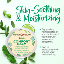 Load image into Gallery viewer, Human Nature Wellness Balm: Rescue (Tea Tree &amp; Lavender) and Comfort (Eucalyptus &amp; Bergamot)
