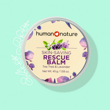 Load image into Gallery viewer, Human Nature Wellness Balm: Rescue (Tea Tree &amp; Lavender) and Comfort (Eucalyptus &amp; Bergamot)
