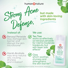 Load image into Gallery viewer, Human Nature Acne Defense Facial Wash 100ml | Tea Tree, Cica &amp; Niacinamide
