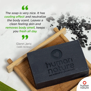Human Nature Bamboo Charcoal Cleansing Bar for Men 120g