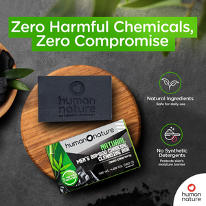 Human Nature Bamboo Charcoal Cleansing Bar for Men 120g