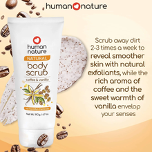 Load image into Gallery viewer, Human Nature Coffee and Vanilla Natural Body Scrub | Free From Plastic Microbeads 190g
