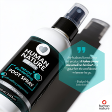 Load image into Gallery viewer, Human Nature Men's Deodorizing Foot Spray Cooling Peppermint 100ml

