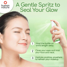 Load image into Gallery viewer, Human Nature Aloe Face Mist | Refreshes Skin &amp; Sets Makeup, Non-Aerosol, Alcohol-Free 50 ml
