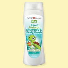 Load image into Gallery viewer, Human Nature Kids 2-in-1 Natural Shampoo and Body Wash 180ml | Gentle, Nourishing, Hydrating, Safe for Kids, Vegan &amp; Cruelty-Free
