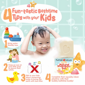 Human Nature Kids Natural Shampoo Bar Peach Mango Pop