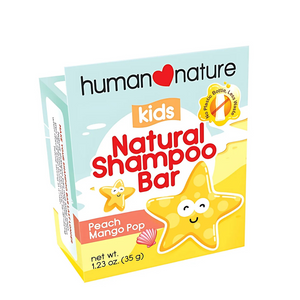 Human Nature Kids Natural Shampoo Bar Peach Mango Pop