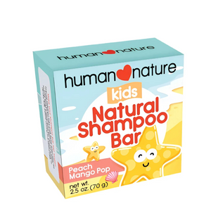 Human Nature Kids Natural Shampoo Bar Peach Mango Pop