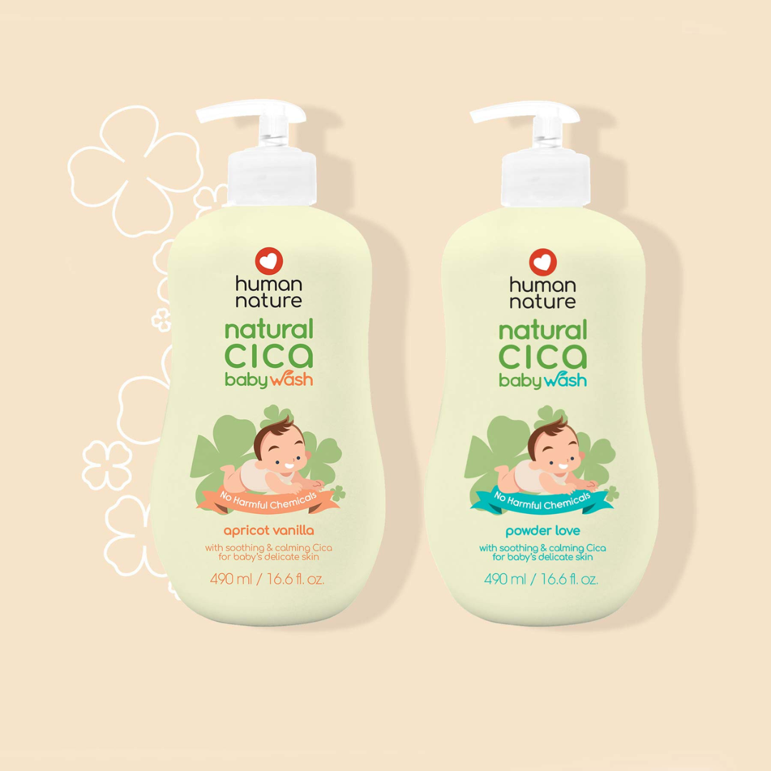 Human Nature Natural Cica Baby Body Wash 190ml With Soothing Calming Cica for Baby’s Delicate Skin