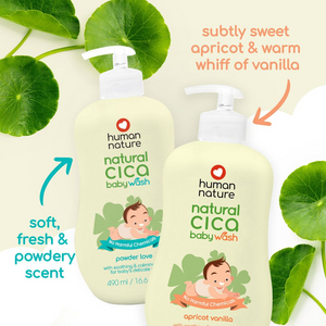 Human Nature Natural Cica Baby Body Wash 190ml | With Soothing & Calming Cica for Baby’s Delicate Skin